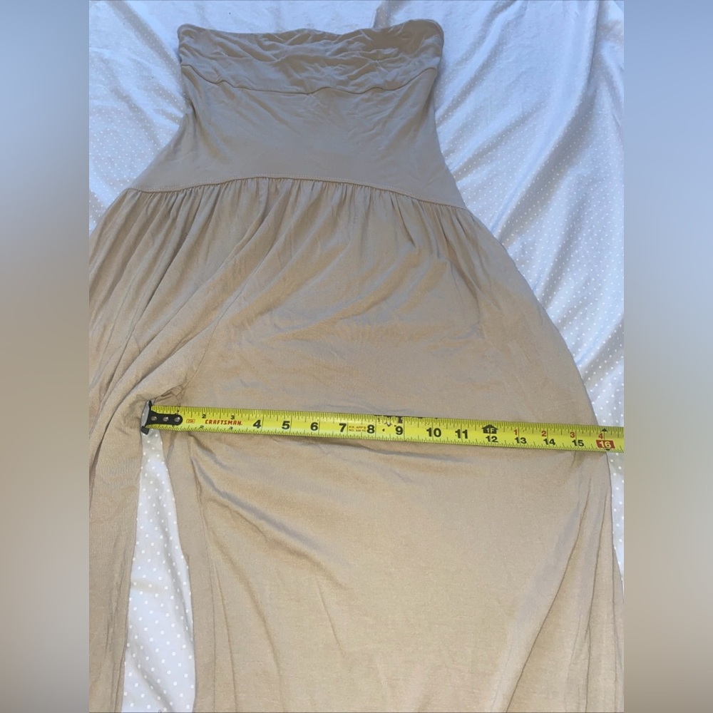 Free People Free-est Mora Drop Waist One Piece Jumpsuit Taupe Size S New Pockets - Picture 4 of 12